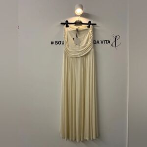 Elegant Cream Evening Gown